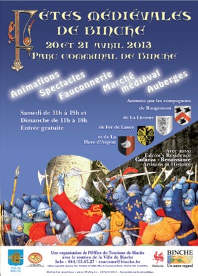 affiche medievale binche 2013